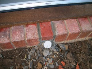Brick Replaced in Step Outside Laundry
